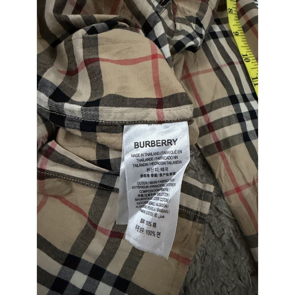 Burberry Brit Women's Brown Nova Check Shirt Size Small - Picture 6 of 7